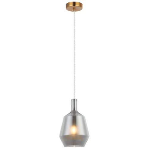 Светильник подвесной Еladin 2154/62/01P Stilfort серый 1 лампа, основание бронзовое в стиле современный 