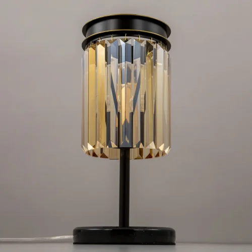 Настольная лампа Мартин CL332812 Citilux янтарная 1 лампа, основание коричневое металл в стиле классический современный лофт  фото 3
