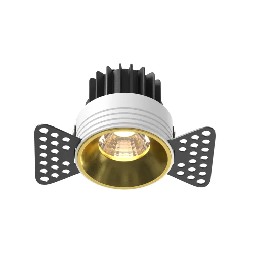 Светильник точечный LED Round DL058-7W3K-TRS-BS Maytoni латунь на 1 лампу, основание латунь в стиле современный для затирки