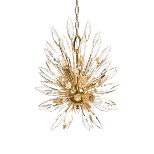 Люстра подвесная Splash 10418/6 LOFT IT прозрачная на 6 ламп, основание золотое в стиле современный капли ветви фото 7 Люстра подвесная Splash 10418/6 LOFT IT прозрачная на 6 ламп, основание золотое в стиле современный капли ветви фото 7