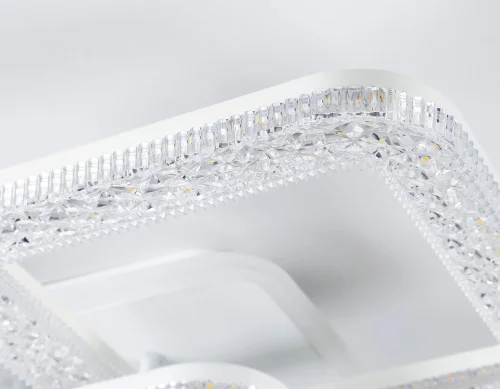 Люстра потолочная LED FA3921 Ambrella light белая на 1 лампа, основание белое в стиле современный хай-тек  фото 8
