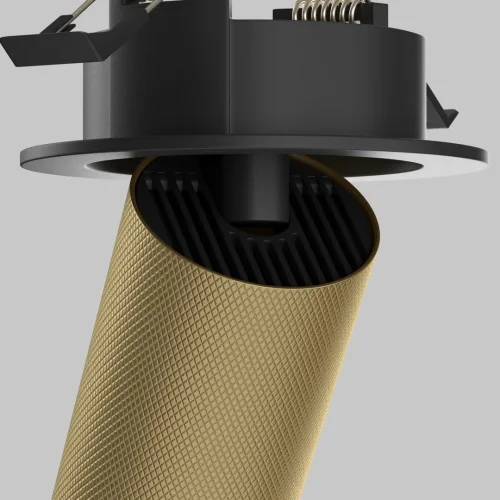 Светильник точечный Artisan C081CL-01-GU10-MG Maytoni матовый золото 1 , основание чёрное в стиле хай-тек современный трубочки фото 7