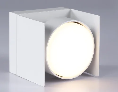 Светильник накладной TN70841 Ambrella light белый 1 лампа, основание белое в стиле современный хай-тек круглый фото 4