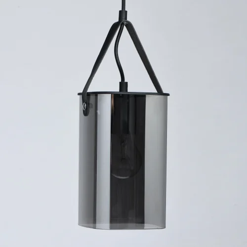 Светильник подвесной Тетро 673015701 DeMarkt чёрный 1 лампа, основание чёрное в стиле современный  фото 3