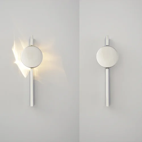 Бра LED REGALO AP5W LED CHROME Crystal Lux хром на 1 лампу, основание хром в стиле современный отражённый свет фото 2