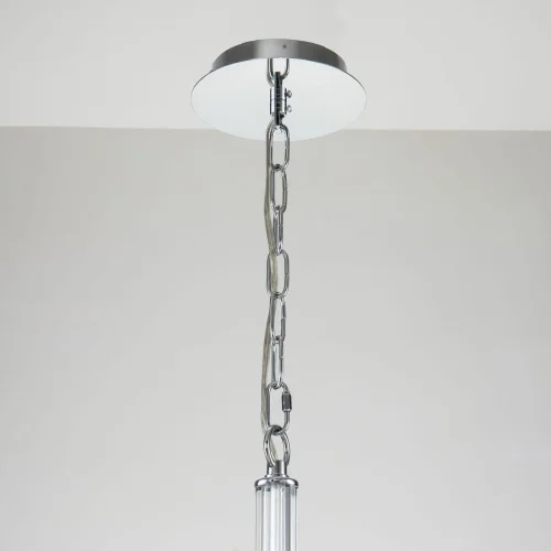 Люстра подвесная Aureola 2873-8P Favourite белая на 8 ламп, основание хром в стиле классический  фото 3