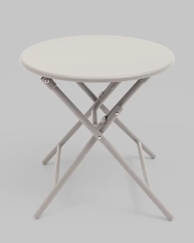 Комплект складной мебели для сада Soley, светло-серый УТ000039924 Stool Group на 1 , основание в стиле кантри раскладной фото 5