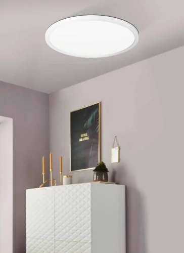 Светильник потолочный LED Rovito-Z 900087 Eglo белый 1 лампа, основание белое в стиле современный умный свет фото 3