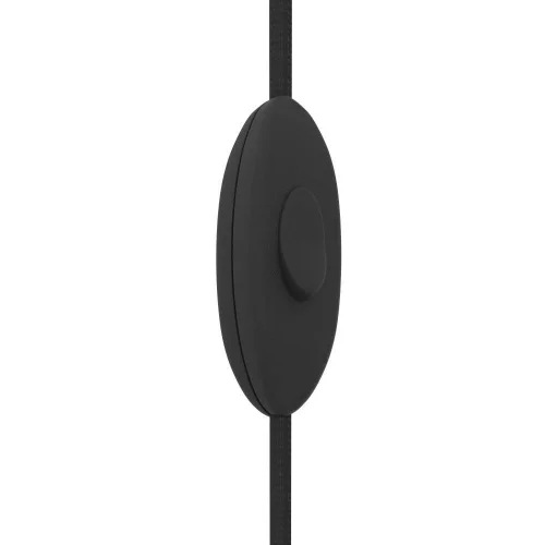 Светильник подвесной в розетку Narices 900975 Eglo матовый латунь 1 лампа, основание чёрное в стиле современный лофт с выключателем в розетку фото 3
