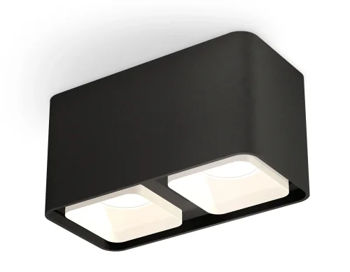 Светильник накладной Techno Spot XS XS7851021 Ambrella light чёрный 2 лампы, основание чёрное в стиле модерн хай-тек прямоугольный