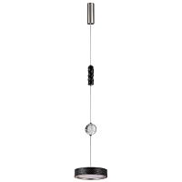 Светильник подвесной LED Riviera 5451/32LB Odeon Light белый на 1 лампу, основание никель в стиле классический современный 