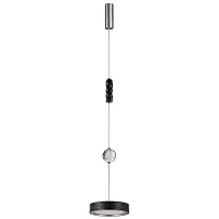Светильник подвесной Riviera 5451/32LB Odeon Light белый на 1 лампу, основание никель в стиле классический современный 