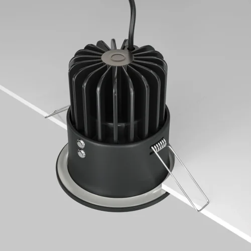Светильник точечный LED Yin DL034-2-L12B Maytoni чёрный 1 лампа, основание чёрное в стиле современный  фото 6