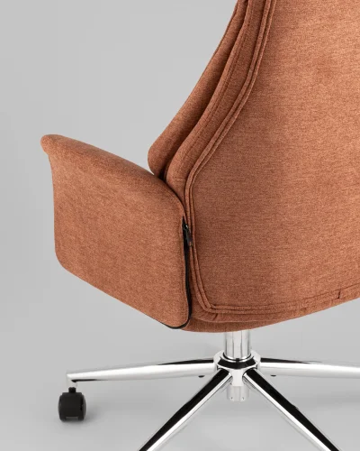 Кресло офисное TopChairs Neoma, терракотовый, ткань УТ000041774 Stool Group, /, ножки//, размеры - ***** фото 6