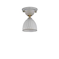 Светильник потолочный PL 9671/1 Reccagni Angelo белый 1 лампа, основание белое в стиле классика 