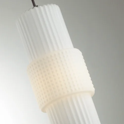 Светильник подвесной Pimpa 5017/1 Odeon Light белый 1 лампа, основание чёрное в стиле современный  фото 5