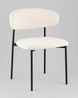 Стул Sevyn, букле молочный УТ000040251 Stool Group, молочный/букле, ножки/металл/чёрный, размеры - *700****