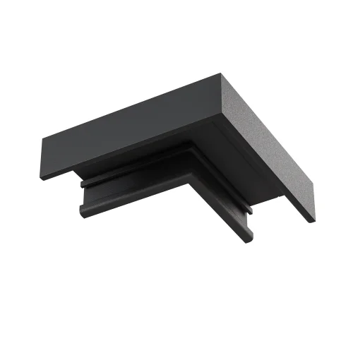 Коннектор угловой, накладной Magnetic track system Basity TRA172CL-11B Maytoni чёрный в стиле для светильников серии Magnetic track system Basity накладной basity магнитная фото 5