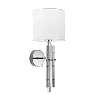 Бра с выключателем Taygeta A4097AP-1CC Arte Lamp белый на 1 лампу, основание хром в стиле современный 