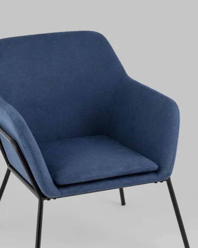 Кресло Шелфорд New, синий УТ000038602 Stool Group, /, ножки//чёрный, размеры - *810***660*680мм фото 3
