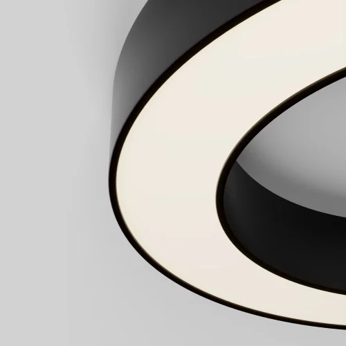 Светильник потолочный LED Lua C093CL-36W3K-B Maytoni белый на 1 лампу, основание чёрное в стиле современный хай-тек круглый фото 2