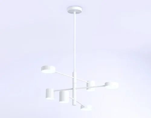 Светильник подвесной LED FL51684 Ambrella light белый 1 лампа, основание белое в стиле хай-тек современный  фото 3