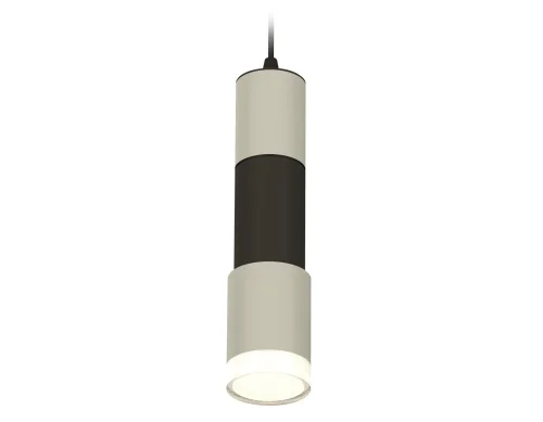 Светильник подвесной XP7423022 Ambrella light чёрный серый 1 лампа, основание чёрное в стиле хай-тек современный трубочки