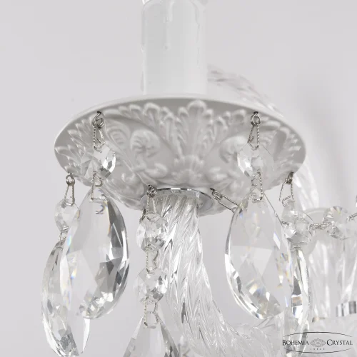 Бра AL16311B/1/141 WM Bohemia Ivele Crystal без плафона на 1 лампа, основание белое в стиле классический sp фото 3