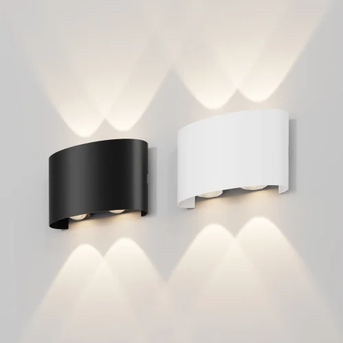 Настенный светильник уличный LED Strato O417WL-L4W3K Maytoni уличный IP54 белый на 1 лампу, плафон белый в стиле современный LED фото 5