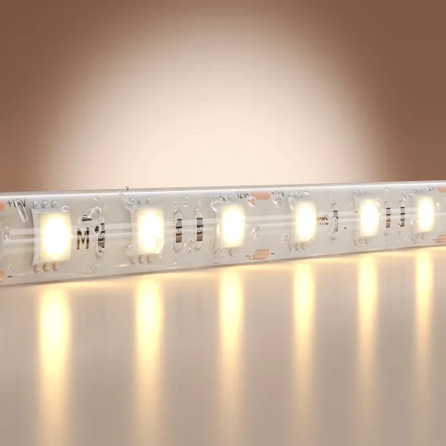 Светодиодная лента 12В 5050 14,4Вт/м 3000K 5м IP 65 201186 Maytoni цвет LED тёплый белый 3000K, световой поток 1350Lm фото 3