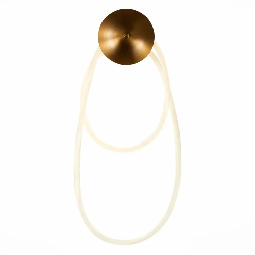 Бра LED Sagrato SL6102.301.30 ST-Luce белый на 1 лампу, основание латунь в стиле хай-тек 
