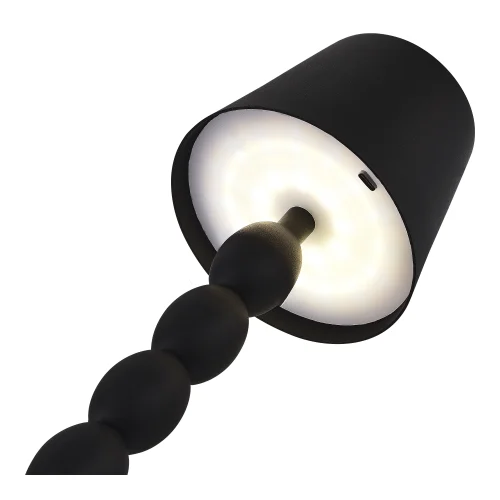Настольная лампа LED Ease SL1011.404.01 ST-Luce чёрная 1 лампа, основание чёрное металл в стиле минимализм современный беспроводная зарядка фото 3
