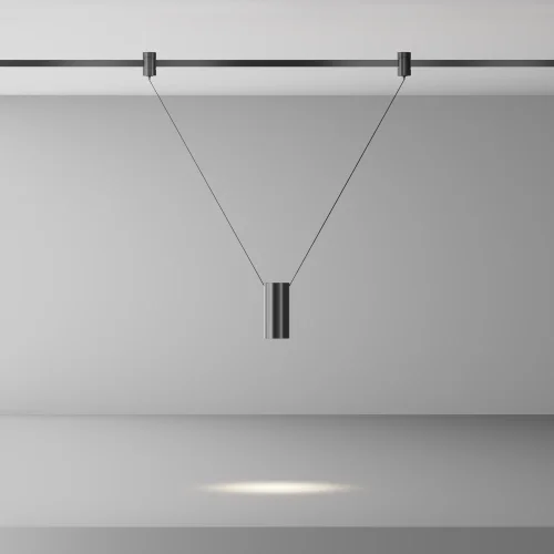 Трековый подвесой светильник Focus Led Flarity 4000K 12Вт 38° TR157-1-12W4K-B Maytoni чёрный для шинопроводов серии Magnetic trаck system Flarity чёрный фото 4