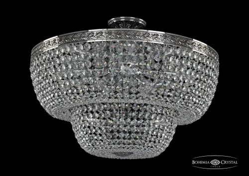 Люстра потолочная хрустальная 19101/70IV NB Bohemia Ivele Crystal прозрачная на 16 ламп, основание никель в стиле классика sp