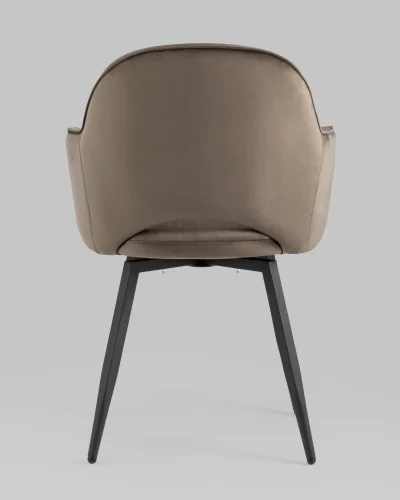 Стул Венера вращающийся, велюр коричневый NP (набор 2шт) УТ000038669 Stool Group, коричневый/велюр, ножки/металл/, размеры - ***** фото 6