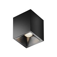 Светильник накладной LED Alfa Led C065CL-8W4K-SQ-B Maytoni чёрный на 1 лампу, основание чёрное в стиле современный хай-тек квадратный