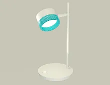 Настольная лампа офисная XB9801251 Ambrella light белая 1 лампа, основание белое металл в стиле современный хай-тек 
