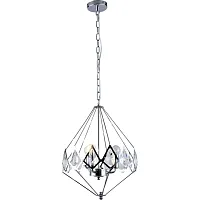 Светильник подвесной Dionis 2042/09/03P Stilfort прозрачный 3 лампы, основание хром в стиле современный 