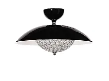 Светильник потолочный LED Mezzaluna LDC 1578-5 BK Lumina Deco прозрачный чёрный 5 ламп, основание чёрное в стиле современный 