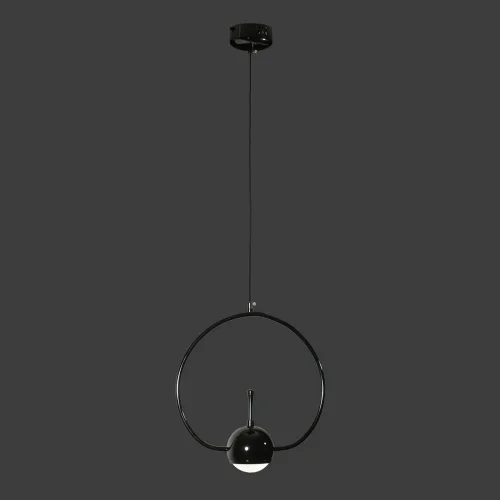 Светильник подвесной LED Nuance 8140-B LOFT IT чёрный 1 лампа, основание чёрное в стиле лофт минимализм  фото 2