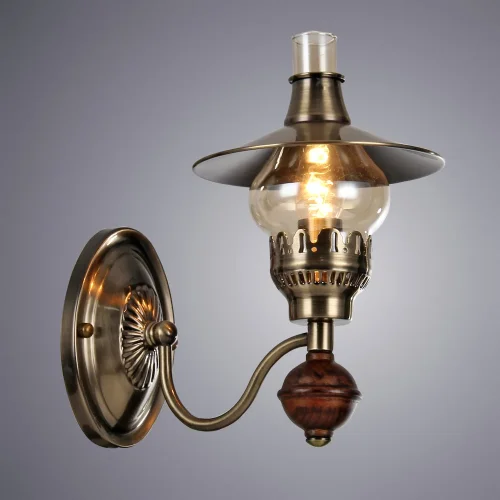Бра Trattoria A5664AP-1AB Arte Lamp античный бронза на 1 лампа, основание античное бронза в стиле кантри  фото 2