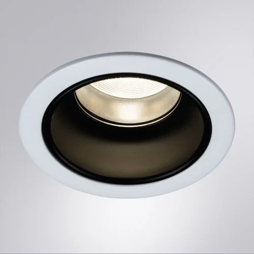 Светильник точечный LED Scroll A3311PL-1WH Arte Lamp чёрный белый 1 лампа, основание белое в стиле современный круглый фото 2
