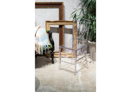 Пластиковый стул Chiavari white 15439 Woodville, /, ножки/пластик/прозрачный, размеры - ****380* фото 8