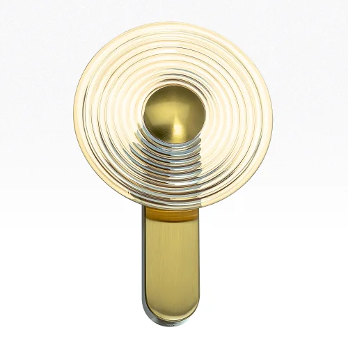 Бра LED Corta CL245023 Citilux янтарный на 1 лампу, основание бронзовое в стиле современный хай-тек фото 3