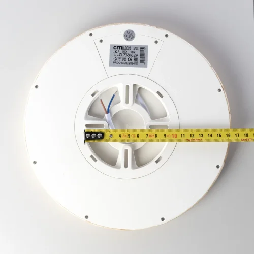 Светильник потолочный LED Бейсик CL738182V Citilux белый 1 лампа, основание бежевое в стиле современный хай-тек круглый фото 11