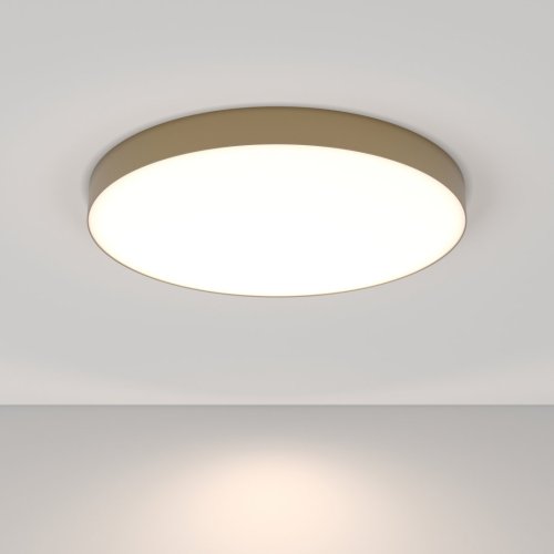 Светильник потолочный LED Zon C032CL-L96MG4K Maytoni белый 1 лампа, основание матовое золото в стиле модерн хай-тек  фото 2