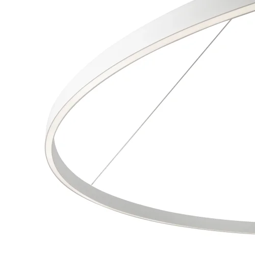 Светильник подвесной LED Rim MOD058PL-L65WK Maytoni белый 1 лампа, основание белое в стиле современный хай-тек минимализм кольца фото 2