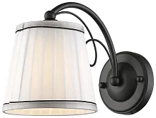 Бра 715-021-01 Velante белый 1 лампа, основание чёрное в стиле классический 