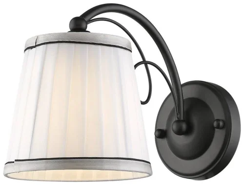 Бра 715-021-01 Velante белый на 1 лампа, основание чёрное в стиле классический 