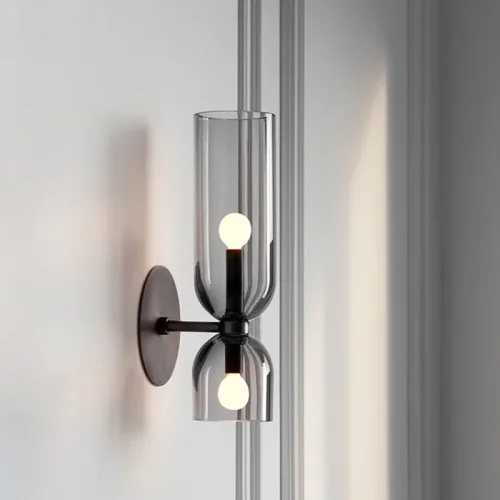 Настенный светильник ELITE Grey 161516-26 ImperiumLoft чёрный серый на 2 лампы, основание чёрное в стиле современный  фото 6